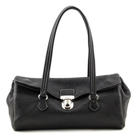 prada black purse|prada black purse used.